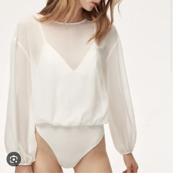 Brand new with tags ~ Wilfred XS Talmont Bodysuit in Oak - Picture 2 of 11